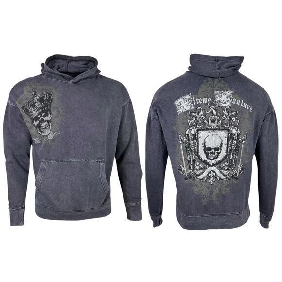 Archaic By Affliction Unisex Oversized Boxy Pullover Hoodie Ordained - Picture 1 of 7